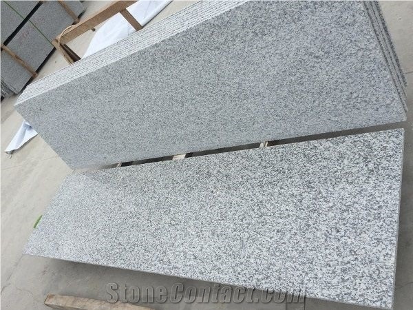 Jilin White Granite Brushed Tile Floor Paving, Airport / Railway Project