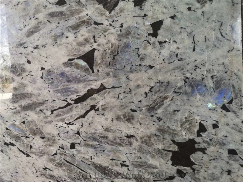 Labradorite Ice Blue Granite Polished Kitchen Slab