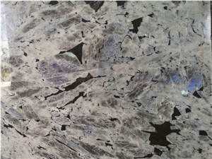 Labradorite Ice Blue Granite Polished Kitchen Slab