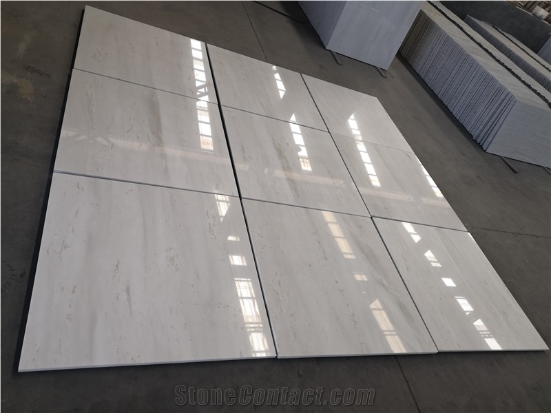 New Ariston White Marble Bathroom Wall / Floor Tile Hotel Project
