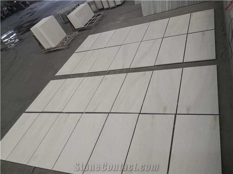New Bianco Ariston Marble Tile Wall Clading, Hotel Bathroom Project