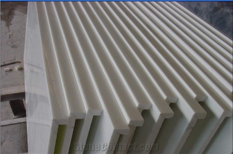 Pure White Artificial Marble Stone Nano Crystallized Glass Tile