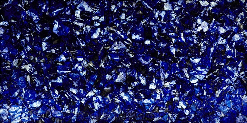 Sodalite Blue Granite Agate Stone Slab,Backlit Gemstone