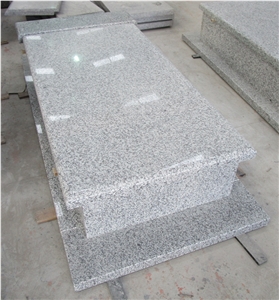 Poland Bianco White Granite Tombstone Gravestone