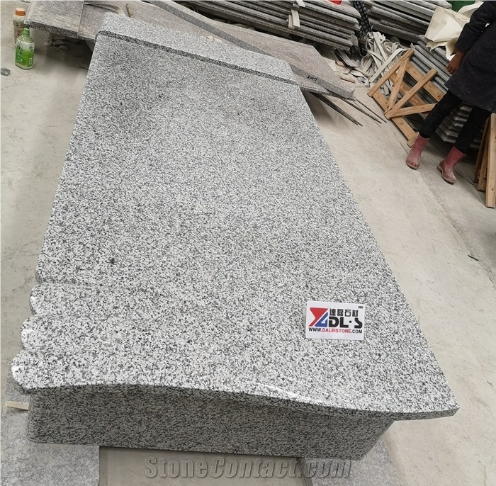 Romania Bianco White New G623 Granite Tombstone