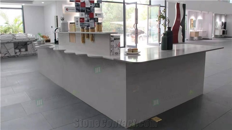 Artificial Glass Quartz Kitchen Countertop