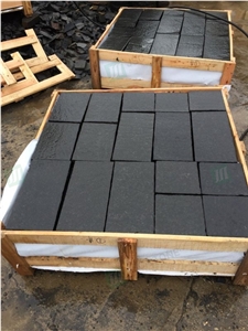 Chinese Cheap Black Basalt Cube Stone