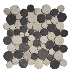 Mosaic Coin Marble- Moon Marble Mosaic