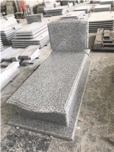 Jilin White Granite Tombstone Gravestone