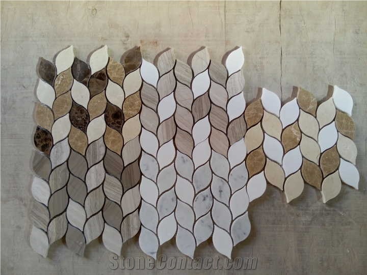 Marble Mosaics In Various Colors.