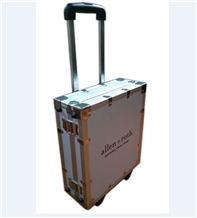 Aluminumn Trolley Stone Suitcase
