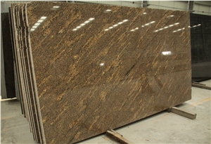 Best Glod Giallo California Granite Slab Wall Tile