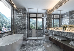 Charon Grey Marble for Bathroom Floor Wall Decor
