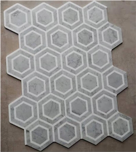 Hexagon Marble Mosaic for Kitchen Wall Floor Tiles