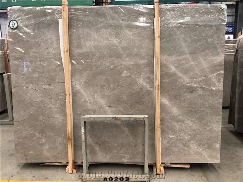 Italy Silver Grey Ash Marble Slabs Floor Wall Tile