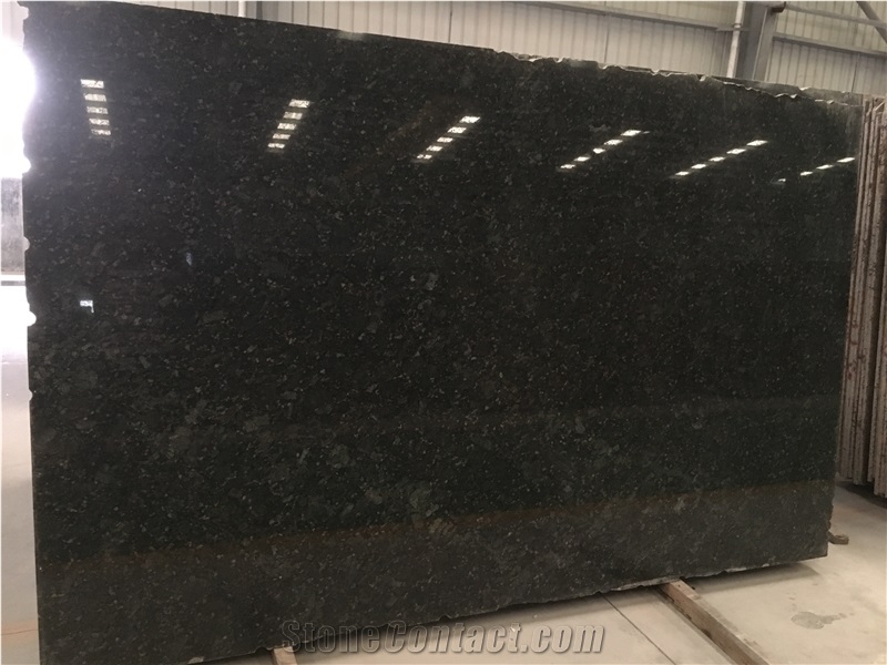 Angola Silver Black Granite Polished Big Slab Tile