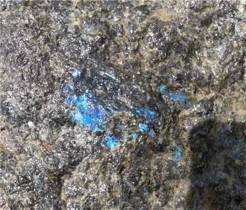 Blue in the Night Angola Granite Blocks & Rocks