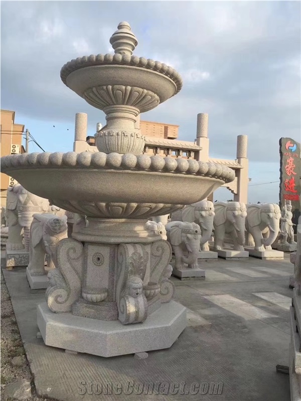 China G682 Granite Fountain Western Water Feature