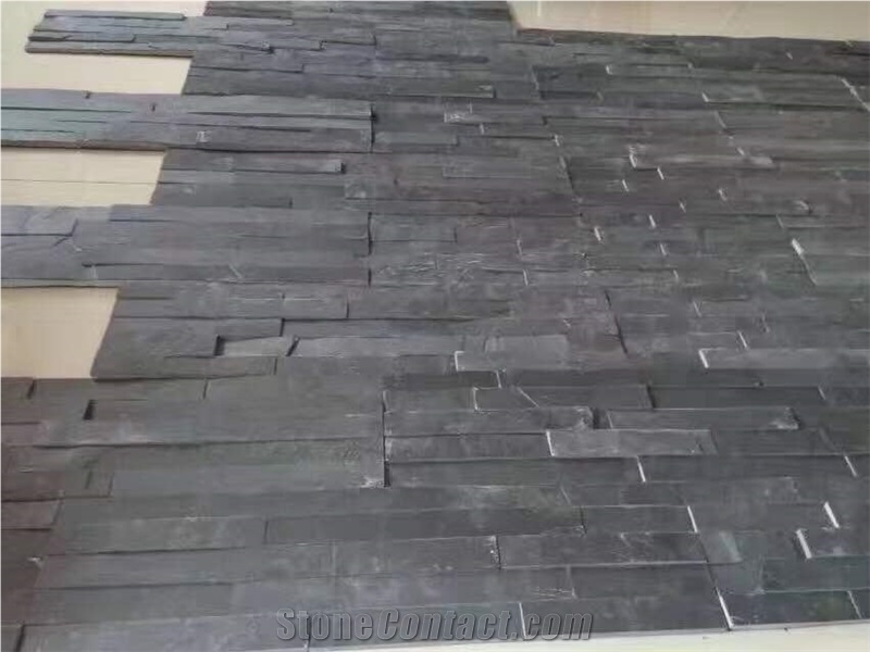China Jiangxi Black Slate Split Cultured Stone