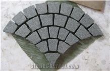 Chinese Green Porphyry Paving Stones,Cobble,Cubes