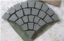 Chinese Green Porphyry Paving Stones,Cobble,Cubes