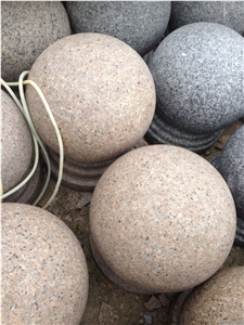 Chinese Grey Granite Ballards Balls for Parking