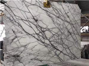 Chinese Milas Lilac White Marble Polished Slabs