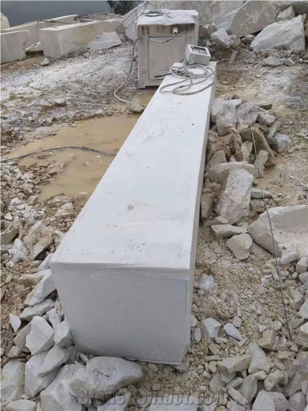 Chinese White Marble Raw Blocks Quarry Boulders
