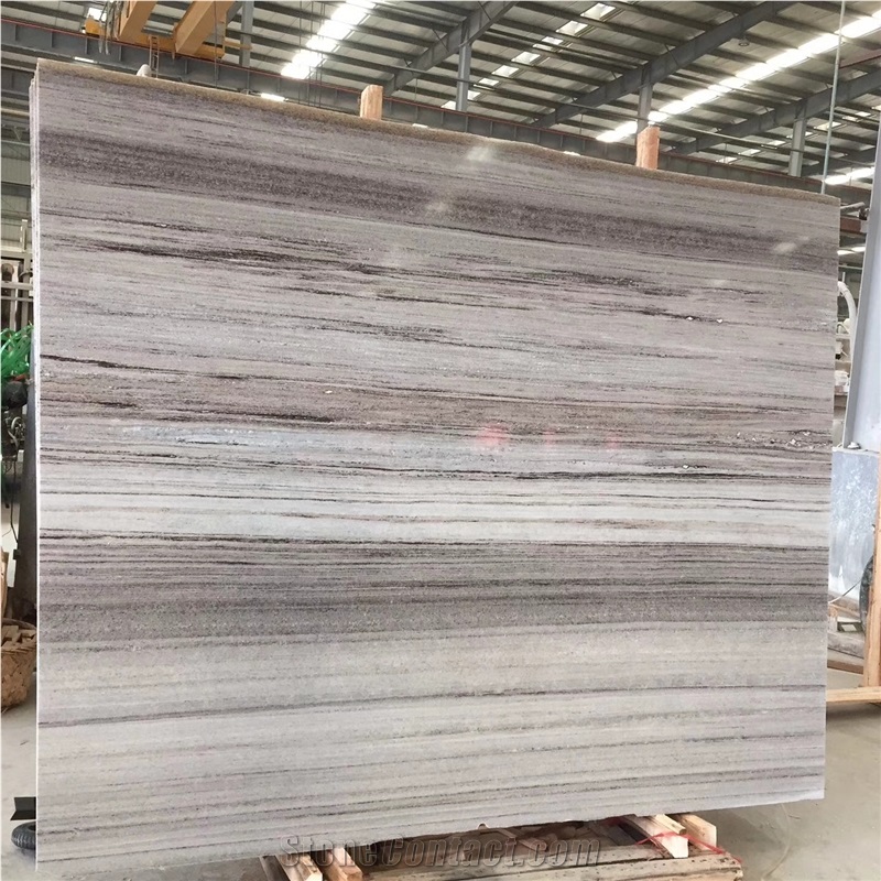 Crystal Wood Grain Marble Slabs and Wall-Tilings