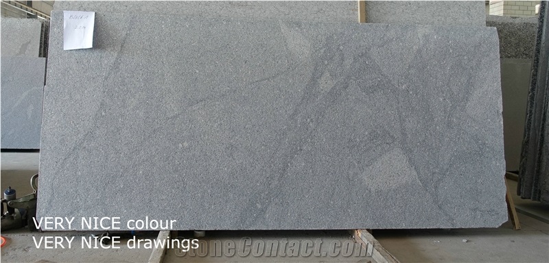 Fantasy Grey Granite Slab G023 Gray Leather Finish