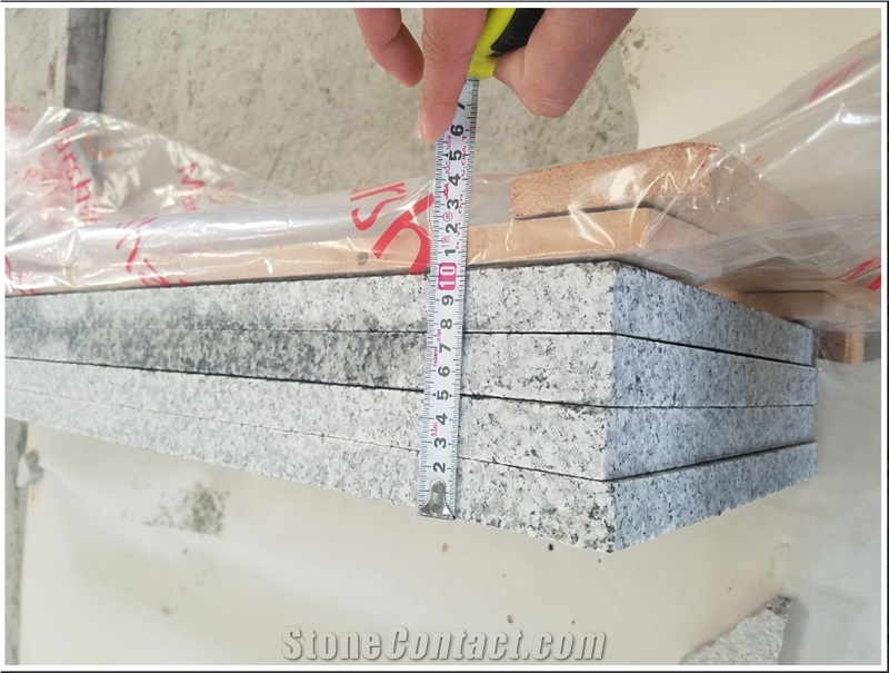 G623 China Grey Granite Leather Stair Treads