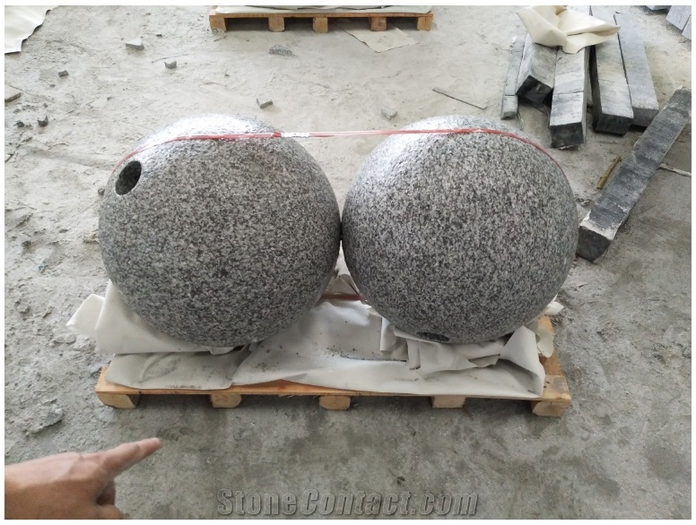 G623 Grey Granite Surface Flamed Parking Balls