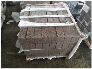 G648 Chinese Red Granite Surface Flamed Pavers