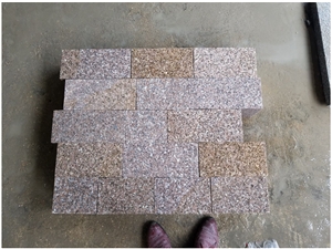 G648 Chinese Shrimp Red Granite Flamed Pavers