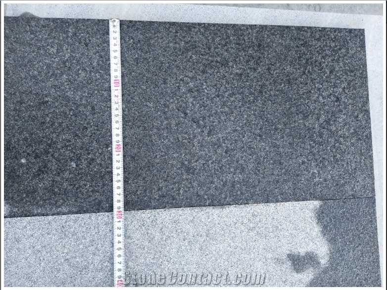 G654 Black Granite Surface Flamed Floor Covering