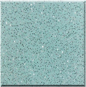 Green Terrazzo Artificial Stone Polished Tiles