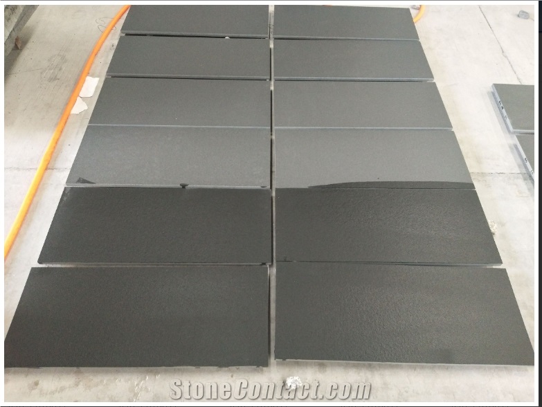 Hebei Black Surface Flamed Water Jet Walling Tile