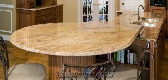 Imperial Gold Granite Polished Kitchen Countertops