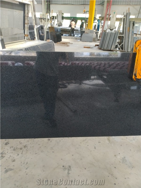 India Spike Black Granite Polished Slab,Tile