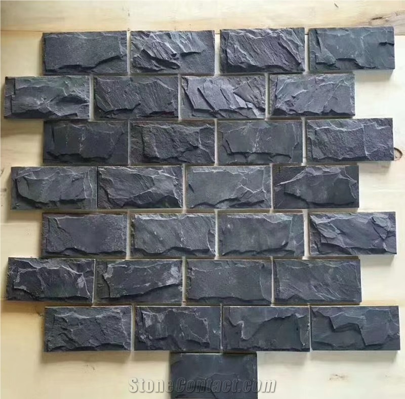 Jiangxi Black Slate Feature Wall Cultured Stone