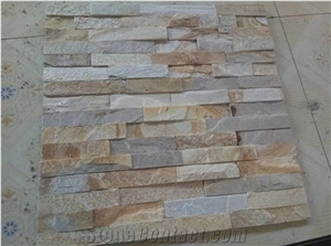 Light Yellow Cultured Stone Beige Feature Wall