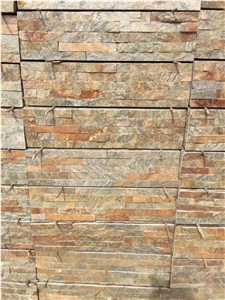 Mixed Color Quartzite Feature Wall Cultured Stone