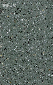New Green Terrazzo Artificial Stone Polished Tiles