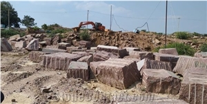 New Imperial Red India Granite Blocks & Rocks