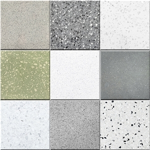 Red Terrazzo China Artificial Stone Polished Tiles