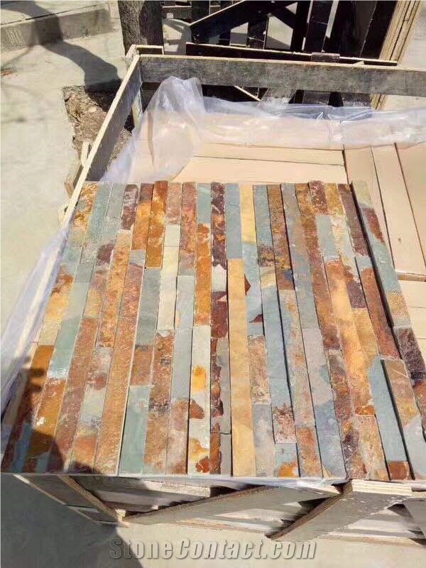 Rusty Slate Stacked Stone Cladding & Panel Veneer