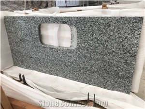 Sea Wave Granite, Spray White Polished Countertops