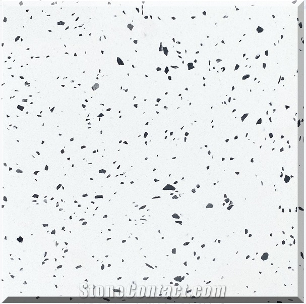 Terrazzo White Polished Floor Covering Tiles