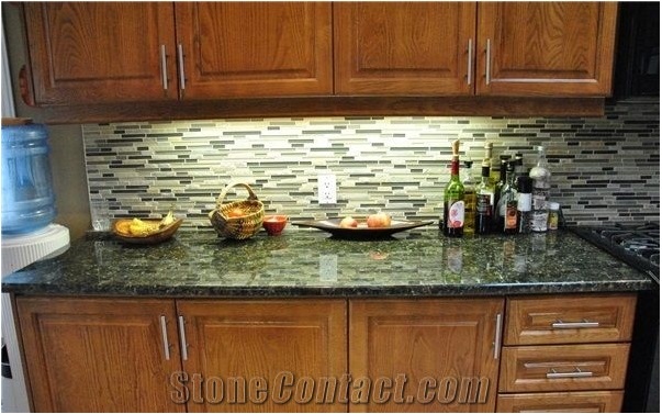 Verde Butterfly Green Granite Polished Countertops