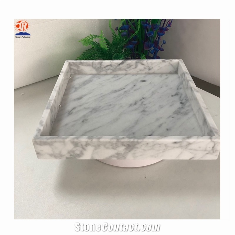 White Marble Square Tray